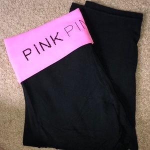 Pink yoga capris like new